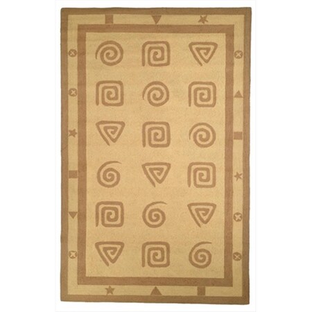 Safavieh 7 ft. - 9 in. x 9 ft. - 9 in. Large Rectangle- Transitional Chelsea Beige Hand Hooked Rug HK211A-8